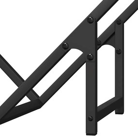 Suporte para lenha 50x25x50 cm aço laminado a frio preto