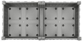 Canteiro elevado 80x40x23 cm polipropileno