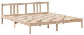 Cama com estante sem colchão 180x200 cm pinho maciço