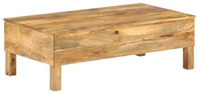 Mesa de centro madeira de mangueira maciça 110x55x35 cm