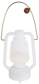 Candeeiro de mesa branco IP44 com altifalante Bluetooth - Storm Music
