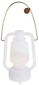 LED Candeeiro de mesa branco IP44 com altifalante Bluetooth - Storm Music Design