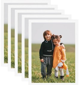 vidaXL Molduras para parede ou mesa 5 pcs 50x70 cm MDF branco