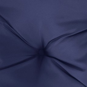 Almofadões para sofá de paletes 3 pcs tecido azul-marinho