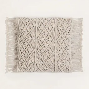 Almofada Quadrada 45x45 Cm Em Macramé Narses A - Sklum