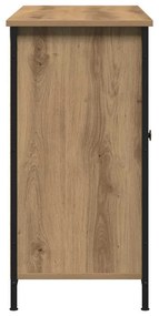 Sideboard vidaXL Artisan Carvalho 100x35x70 cm Madeira Engineered e Aç