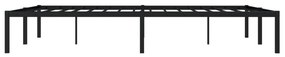 Estrutura de cama metal 150x200 cm preto