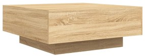 Mesa de centro 80x80x31 cm contraplacado carvalho sonoma