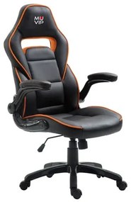 Cadeira Gaming GM400 Preto/Laranja MUVIP