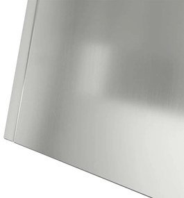 Vaso Pilastra de Jardim da com Tigela 35x35x73 cm em Aço Galvanizado