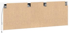 Móvel de parede para TV com luzes LED 130x31x45 cm branco