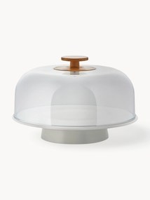 Prato de bolo em porcelana com tampa Mattina