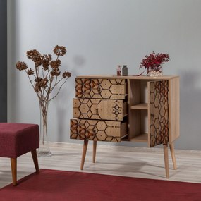 Cômoda Verybox – Carvalho Sonoma – 90x90x40 cm