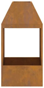 Fogueira vidaXL 50x50x100 cm em Aço Resistente