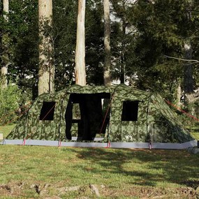 vidaXL Tenda familiar túnel para 6 pessoas impermeável camuflagem