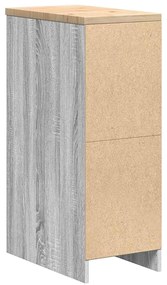 Armário de arrumação de garagem cinzento sonoma 30x51x85 cm