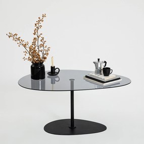 Mesa de Centro Porto – Cinzento Escuro e Preto – 90x40x60 cm