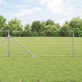 vidaXL Cerca de Campo 0,8 x 50 m em Aço Galvanizado