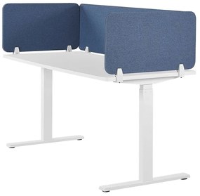 Painel divisor de secretária azul 160 x 40 cm WALLY Beliani