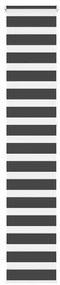 Cortina de zebra 45x230 cm largura do tecido 40,9 cm poliéster