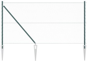Cerca Hexagonal vidaXL Verde 1x50 m Aço