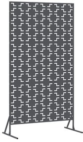Tela de Privacidade na Cor Antracite, 100x50x180 cm, Feita de Aço