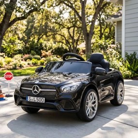 Carro elétrico para crianças Mercedes SL500, carro elétrico infantil de 12 volts com bateria de lítio
