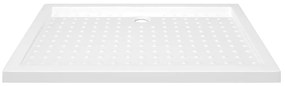 Base de chuveiro com pontos 70x100x4 cm ABS branco