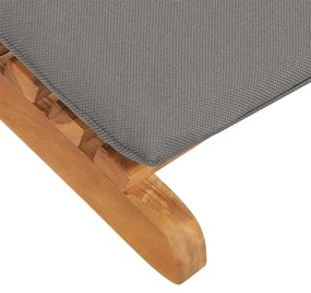 Espreguiçadeiras com almofadões 2 pcs madeira de teca maciça