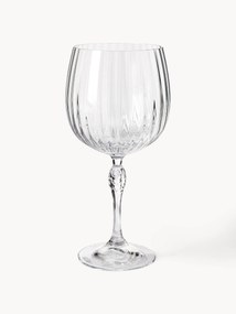Gin Glasses America's Cocktail with Groove Structure, Set of 4