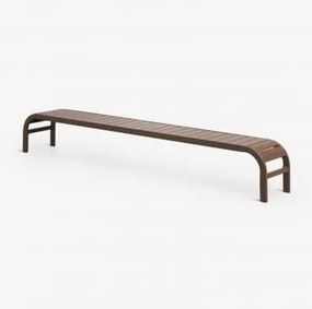Mesa Auxiliar Para Espreguiçadeira Em Aço Marietta Castanho Chocolate - Sklum