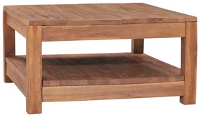 vidaXL Mesa de centro 68x67x35 cm madeira de teca maciça
