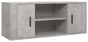 Móvel de TV Clivia de 100 cm - Cinzento Cimento - Design Moderno