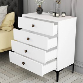 Cómoda Lizbon500 – Branco – 76x90,7x40 cm