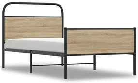 Estrutura cama s/ colchão derivados de madeira carvalho sonoma