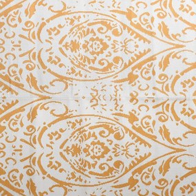 Tapete de exterior 190x290 cm ARAKIL PP laranja e branco
