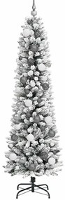 Árvore de Natal Slim Branco 180 cm PVC