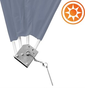 Toldo dobrável para varanda 140 x 140 cm Antracite