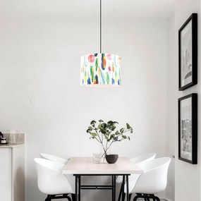 Candeeiro de Teto Abajur – Multicolor – Diâmetro 40 cm, Altura 124 cm