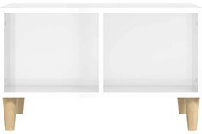 Mesa de centro 60x50x36,5 cm derivados madeira branco brilhante