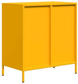 Aparador 68x39x73,5 cm aço laminado a frio amarelo mostarda