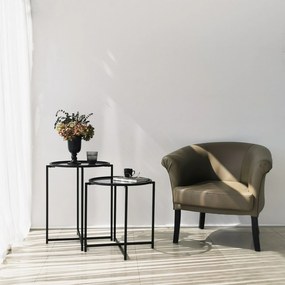 Mesa de Apoio S412F - Preto - 50x60x50 cm e 50x50x50 cm