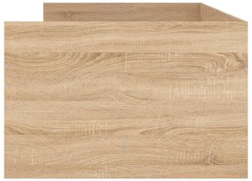 Estrutura de cama com gavetas 90x190 cm carvalho sonoma