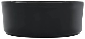 Lavatório 36x14 cm cerâmica preto