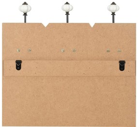 Bengaleiro de parede com 6 ganchos 120x40 cm HOME IS