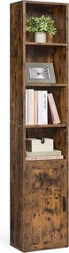 Estante com 6 prateleiras 24 x 31,8 x 175 cm castanho vintage