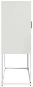 Aparador alto 68x39x107 cm aço branco