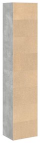 Estante 40x30x189 cm derivados de madeira cinzento cimento