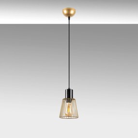 Candeeiro de Teto Kemtel – Dourado Brilhante – 16 x 16 x 119 cm
