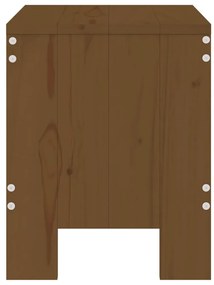 Bancos de jardim 2 pcs 40x36x45 cm pinho maciço castanho-mel
